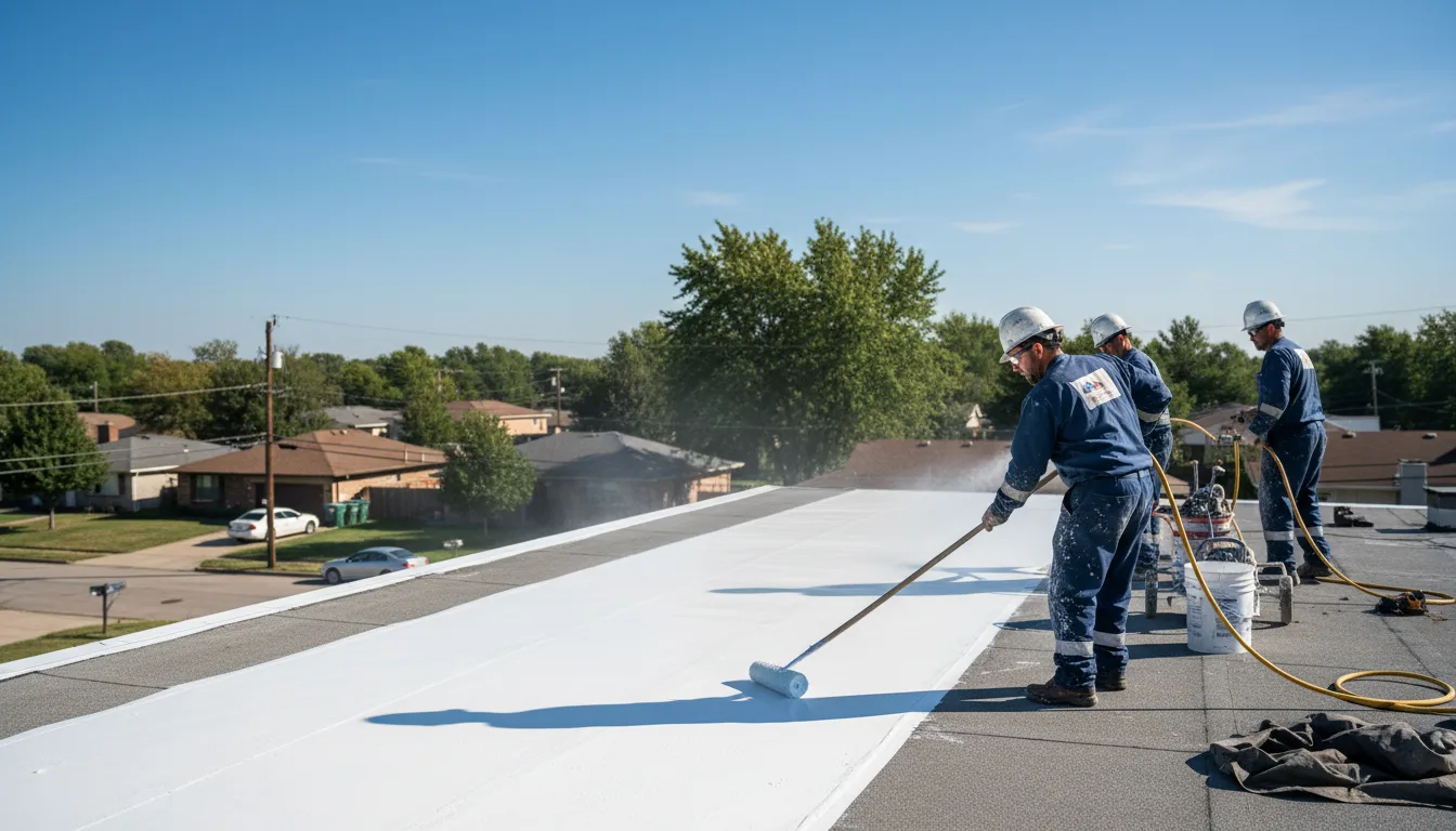 Commercial roof coating in Helmsburg, IN near me